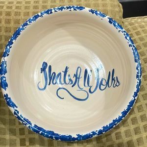 Ceramic popcorn bowl